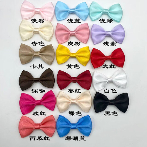 3X5CM Polyester Ribbon with Bow Half-Finished Fashion Accessory Handmade DIY Material Toy Doll Decoration