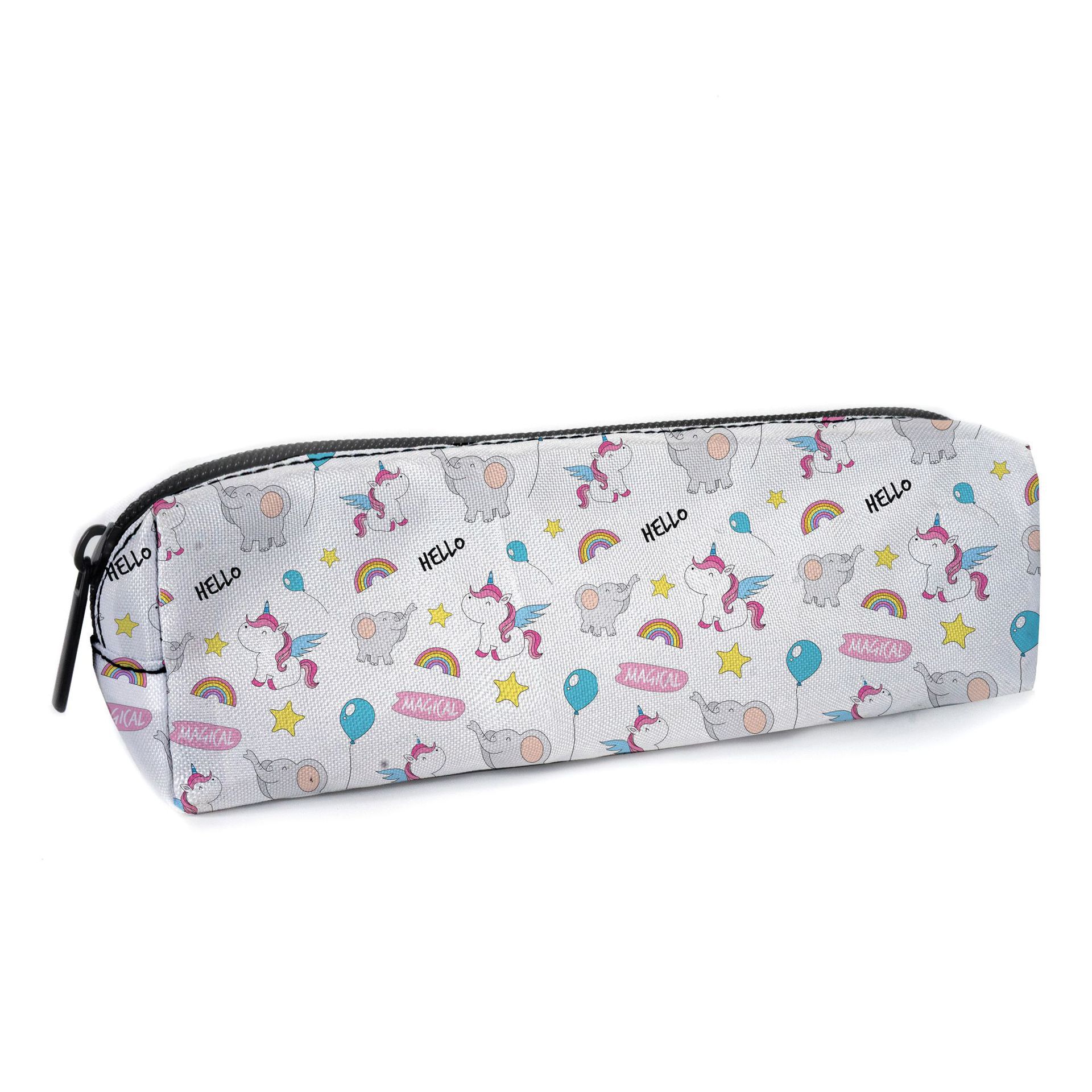 Estuche de Lápices de Poliéster Bidimensional con Dibujos Animados, Accesorio de Anime, Estuche de Almacenamiento Unisex para Niños, Bolsa de Papelería de Poliéster Resistente al Desgaste