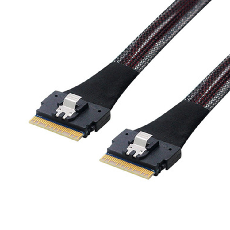 Cable de transmisión de datos para servidor de disco duro de alta velocidad SlimesasSFF-8654 a 8654 8I74P