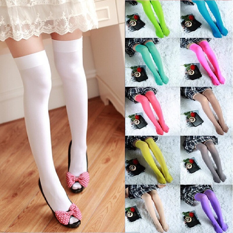Spring and autumn velvet stockings Japanese white student socks children high tube knee-high black jk uniform stockings wholesale
