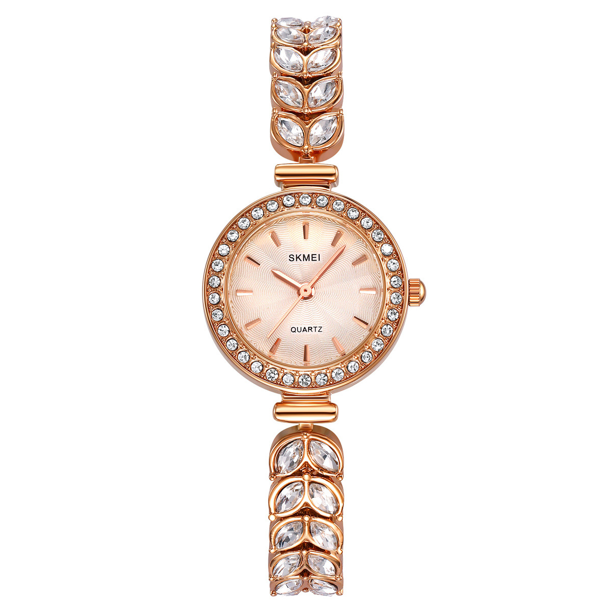 Reloj de pulsera de cuarzo de alta calidad para mujeres de diamantes instantáneos fabricantes transfronterizos directamente a la fábrica de fuente al por mayor personalizada