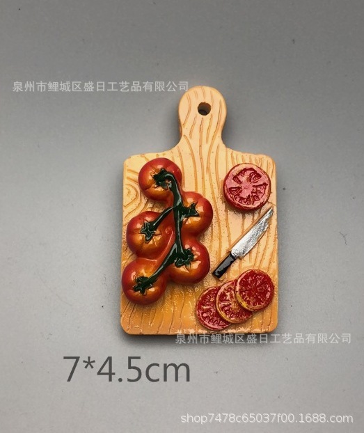 3D仿真食品面包平底锅蛋树脂冰箱贴 旅游纪念品特价不退不换|undefined
