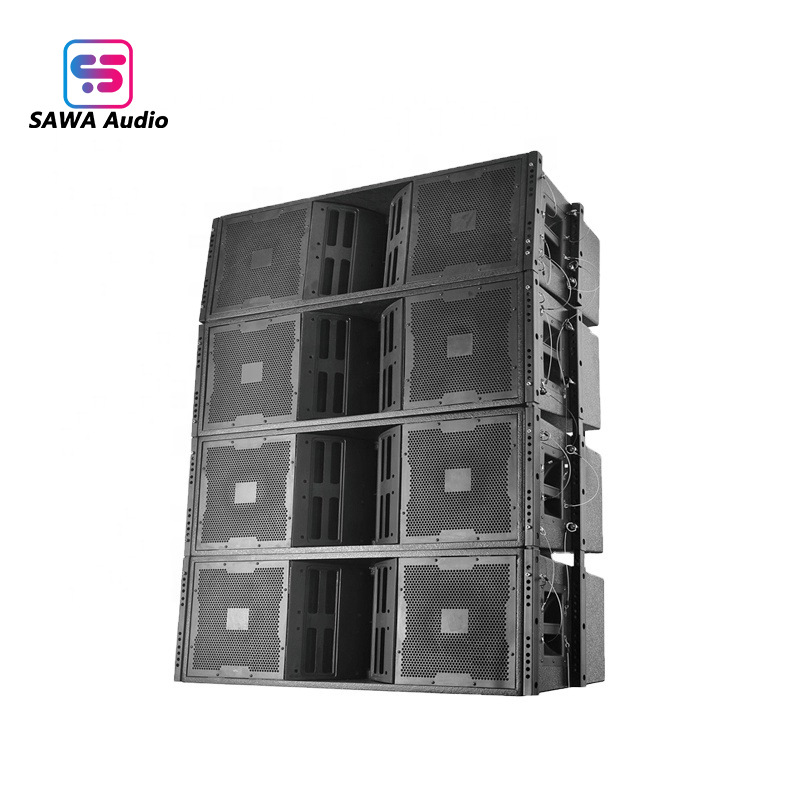 Doble 12 pulgadas altavoces de rendimiento profesional al aire libre de alta potencia bar de conferencia KTV escenario sonido de matriz de línea