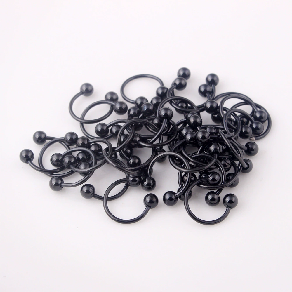 Universal fashionable earrings stainless steel, nose piercing, Korean style, simple and elegant design, (Cross-border trading)