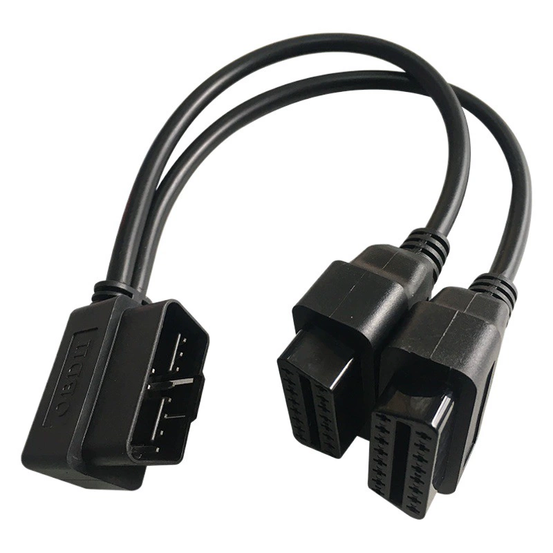 OBD2 одна минута два удлинительных кабеля автомобильный диагностический Удлинительный кабель 2 OBD2 оборудование автомобильный детектор