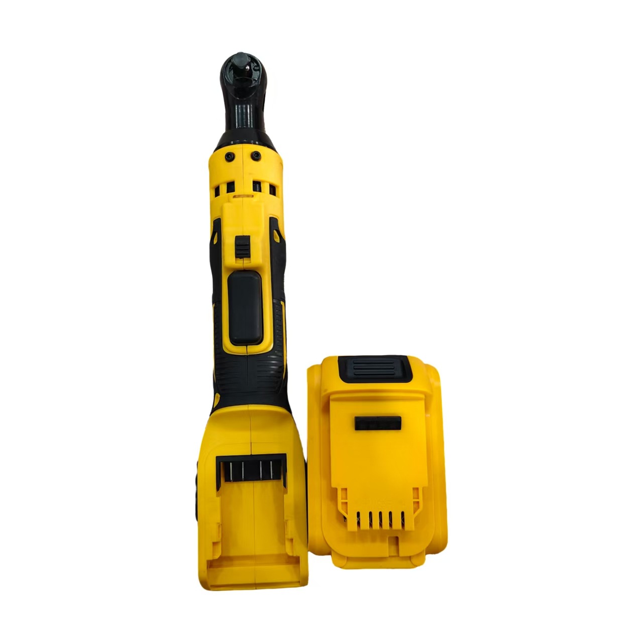 Transfronterizo Dewei original 21V llave trinquete de litio 90 grados de ángulo recto llave de estante eléctrico