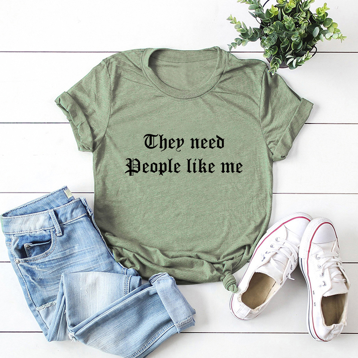 letters print short-sleeved t-shirt NSSN21221