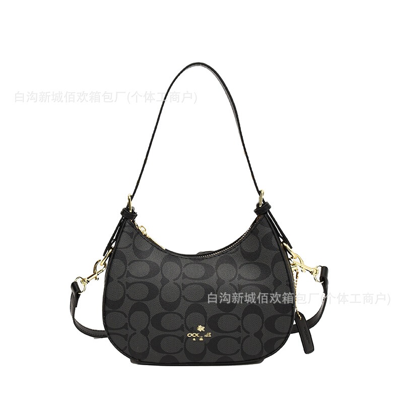 包包女2025新款月斜挎牙包潮腋下简约单肩包通勤百搭时尚休闲女包|undefined