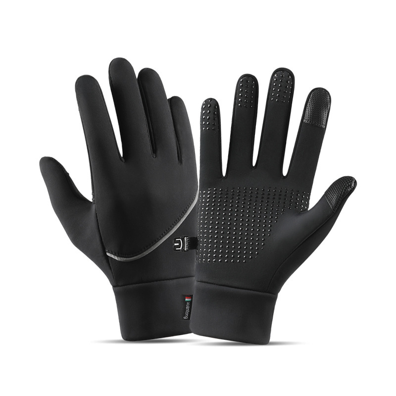 Warm gloves men's winter riding touch screen waterproof velvet outdoor sports mountaineering running gloves women's non-slip cross-border_maomaolike.com