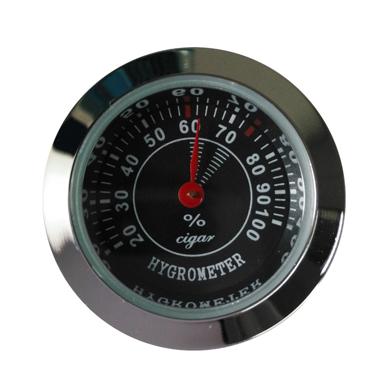 长期供应27mm湿度计 镶嵌式温湿度表 双金属指针式温湿度计表
