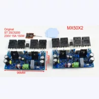 Blucksun MX50X2 двухканальный однонаправленный квазидополнительный усилитель мощности, двухплата, 200 Вт на 8 Ом