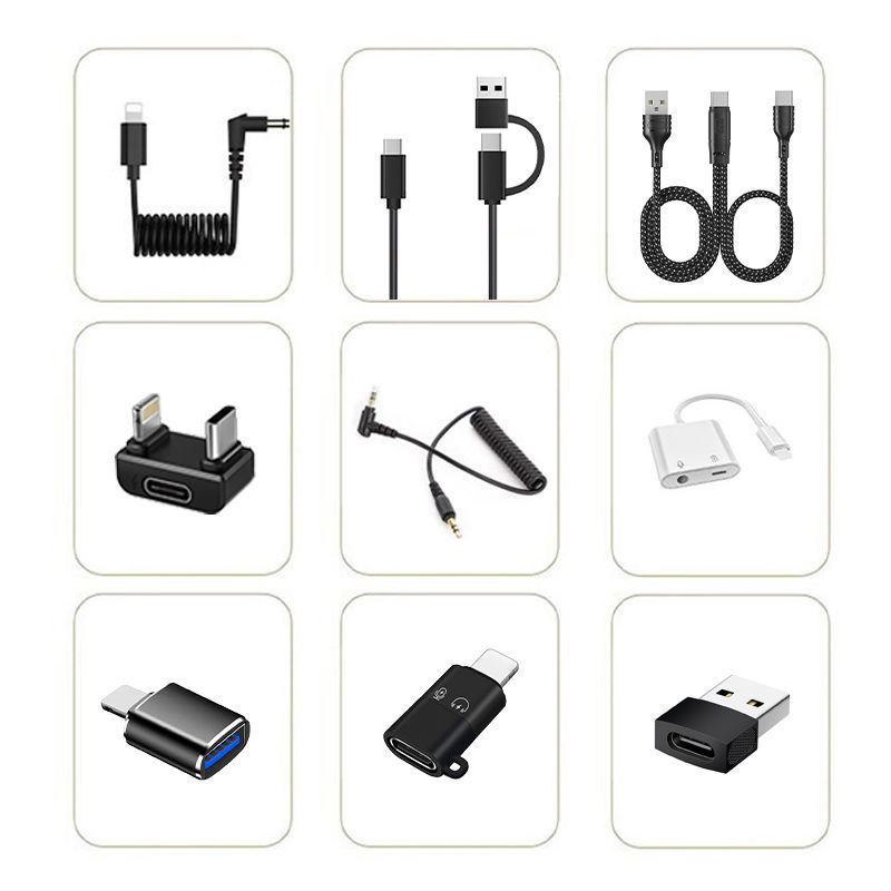 Audio adapter cable is suitable for RODE RODE microphone 3.5 microphone iPhone Android