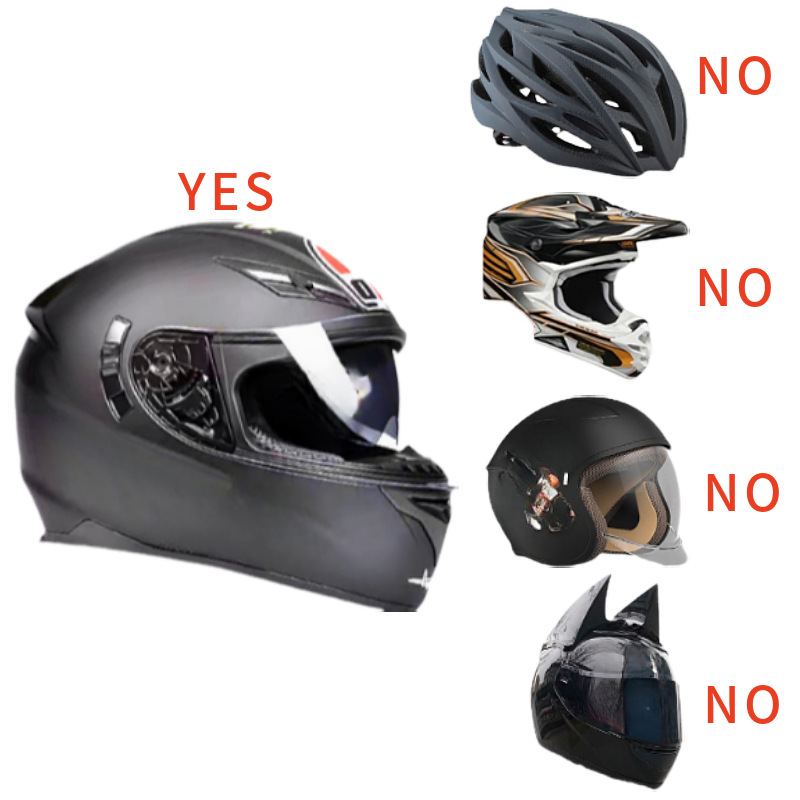 Funda protectora de casco divertida con personalidad de punto transfronterizo, máscara de ciclismo, accesorios de decoración de motocicleta, conejo, tiburón, tres ojos