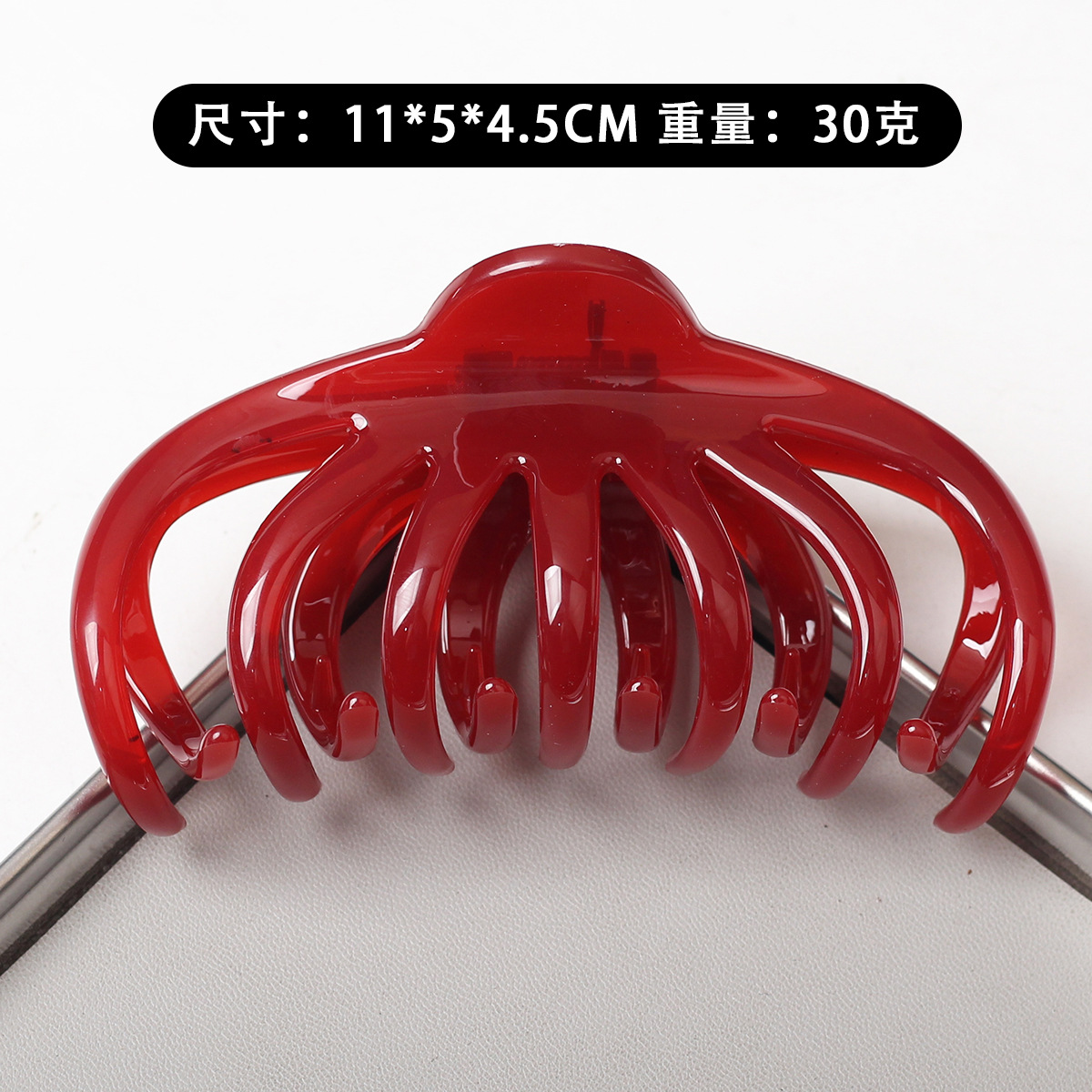 Capacidad de cabello de PC clip de cabello para mujeres clip de cabello retrógrado francés retrógrado clip de cabello de tiburón clip de red rojo 2025 nuevo