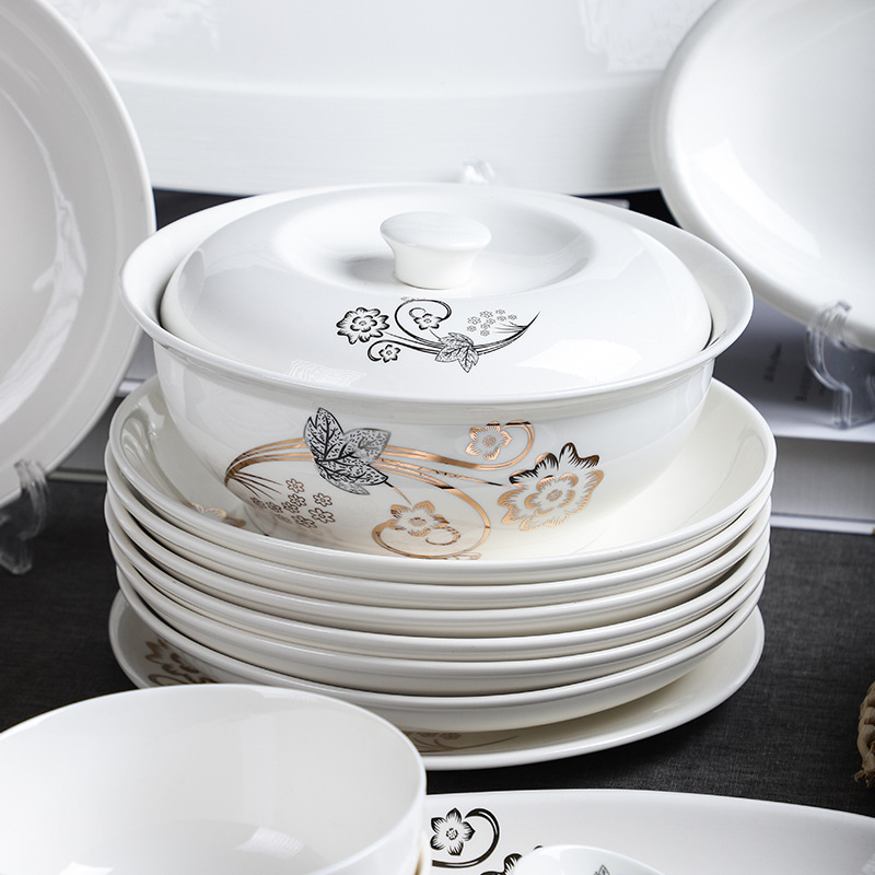High-End Cooking Plates for Commercial Use, High-Quality Hotel Tableware, Stylish Chinese Food Plates, Fish Plates, Soup Plates High-End Cooking Plates for Commercial Use, High-Quality Hotel Tableware, Stylish Chinese Food Plates, Fish Plates, Soup Plates