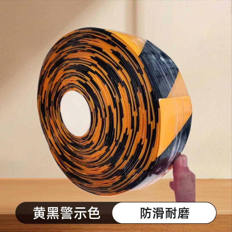 厂家直供50mm-100毫米宽PVC胶带黑黄相间AGV磁条标识警示胶带背胶