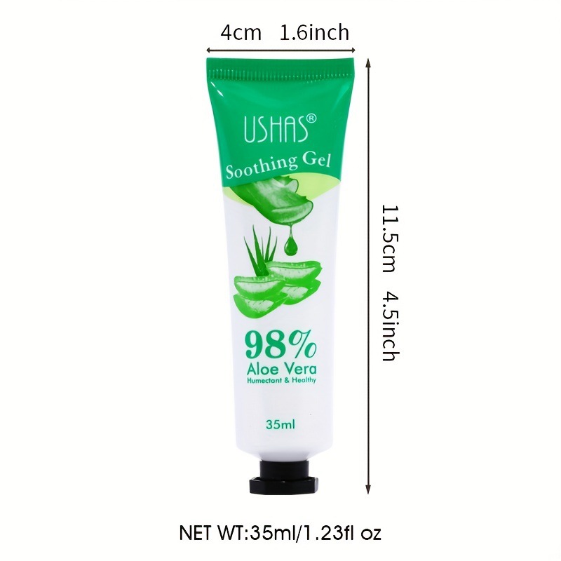 El lugar transfronterizo de USHAS incluye gel de limpieza profunda, gel de aloe vera, exfoliante, gel facial, hidratante