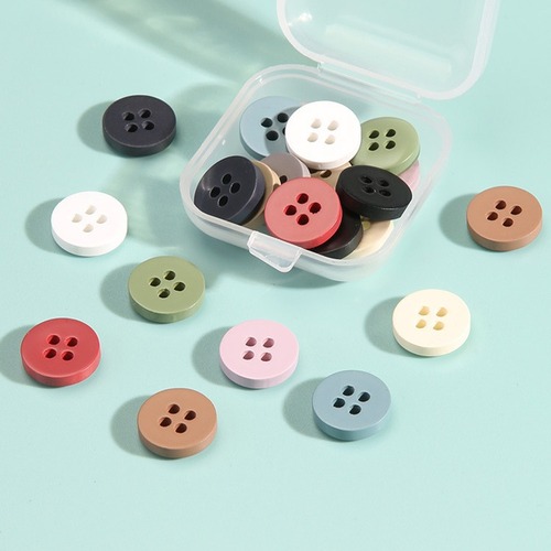 Resin shirt buttons, round colored shirts, cardigans, versatile buttons, high-end men's and women's clothes, cuffs, neck buttons