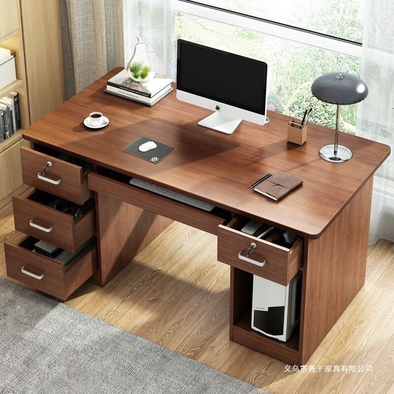 Student Desk Simple Modern Bedroom Work Desk Writing Desk Bookshelf Integrated Computer Desk Desktop Home Use