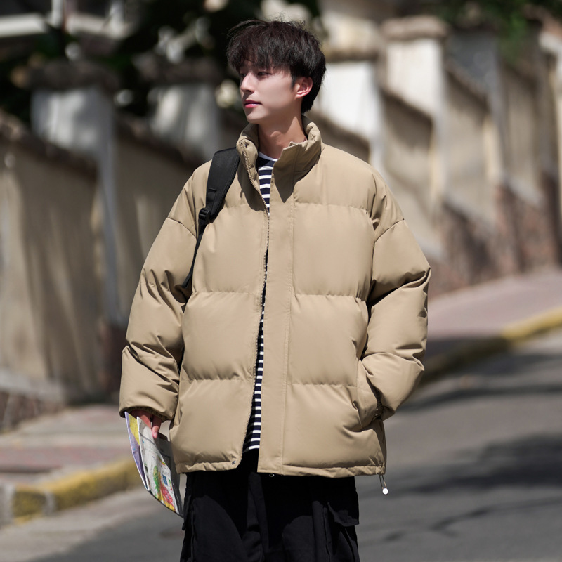 冬季棉衣男立领面包服休闲宽松保暖棉服男加厚棉袄情侣青年外套潮