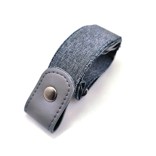 Short version slim stretch invisible buckle elastic adjustable lazy belt canvas casual simple fashion jeans