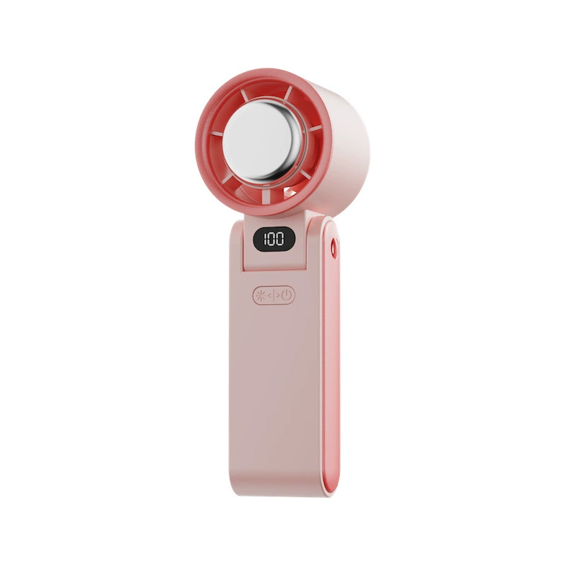 Small handheld foldable air fan, travel brushless engine