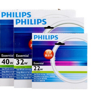飞利浦 T5 三基色环型灯管(细管) 22W 32W 40W  T8环管22W 32W