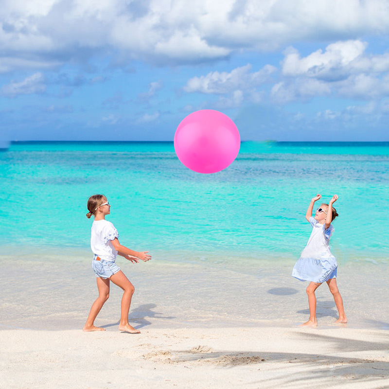 wubble bubble ball 創(chuàng)意TPR兒童玩具彈力球透明充氣球注水泡泡球