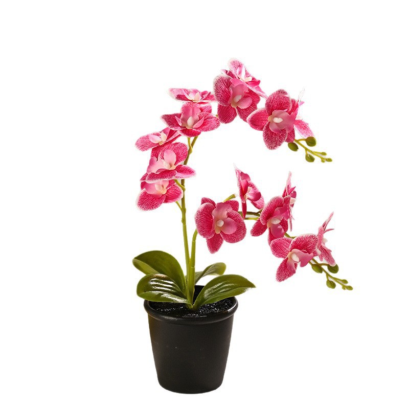 15 tela pequeña orquídea mariposa simulación bonsai decoración del hogar fotografía flores artificiales flores de boda pequeñas adornos flores simuladas