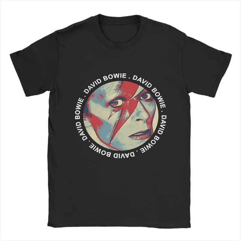 Pure Cotton Short-Sleeved T-Shirt for Men, David Bowie Classic Poster Print T-Shirt, Men's and Women's Round Neck Cotton Fashion Summer New T-Shirt Pure Cotton Short-Sleeved T-Shirt for Men, David Bowie Classic Poster Print T-Shirt, Men's and Women's Round Neck Cotton Fashion Summer New T-Shirt