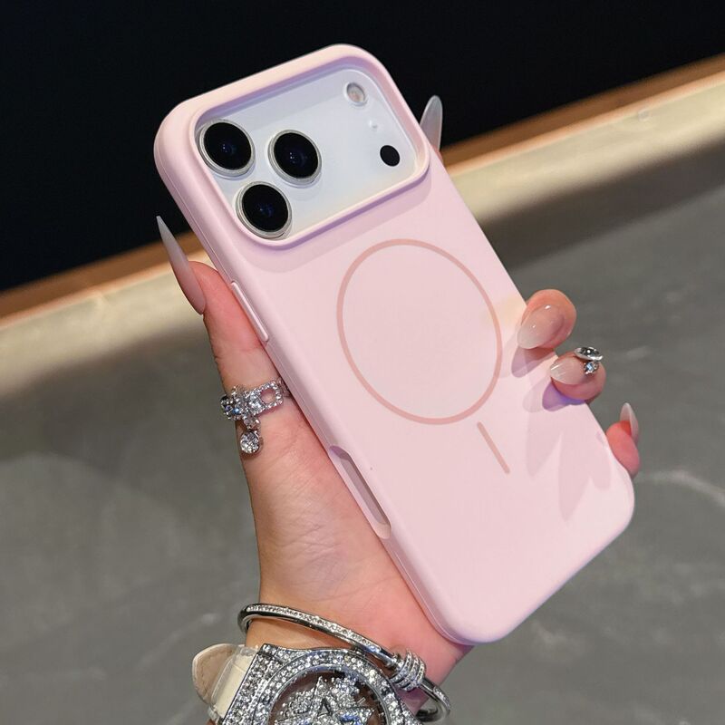 适用苹果17ProMax手机壳液态硅胶细圈磁吸iphone16纯色防摔保护套|undefined