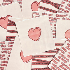 DIY Instagram-style heart paper bag pink girl heart dessert decoration bag colorful baking square candy packaging bag