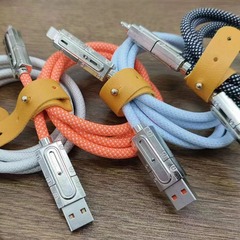 四合一データ線編組PD快充6aフラッシュ充電はアップル華為安卓多機能type-cに適用される