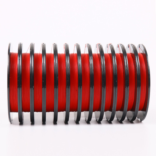 China red PE line 100 meters continuous strong horse fish line sub-line anti-biting line braided line fishing supplies