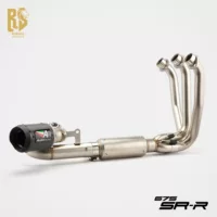 Оригинальный RS подходит для модифицированного мотоцикла Dongfeng 675SR/NK AR, многосторонняя распашная выхлопная труба из углеродного волокна, полноразмерная