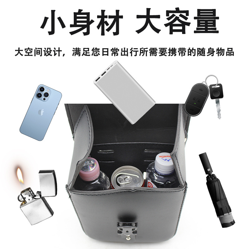 Retro Motorcycle Hanging Bag, Electric Bike Harley Modified Rider Bag, Tool Head Bag, Front and Rear Side Bags, Universal Waterproof