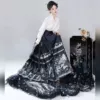 Blue horse noodle skirt