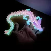 3D-печать светящийся хрустальный дракон китайский дракон яйцо дракона креативная ручная игрушка