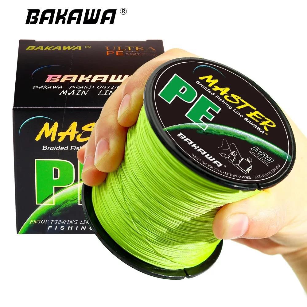 BAKAWA PE4股编织鱼线主线100-1000M路亚远投线大马力海钓线现货