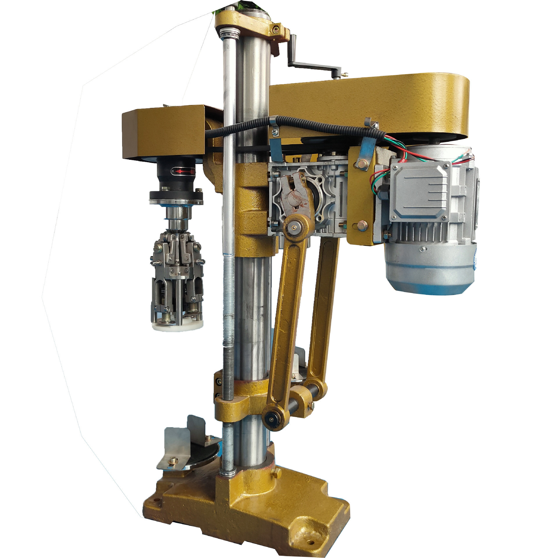 máquina automática de sellado de botellas de vino máquina automática de rosca de botellas de vidrio máquina de tapa de aluminio máquina de tapa de tornillo