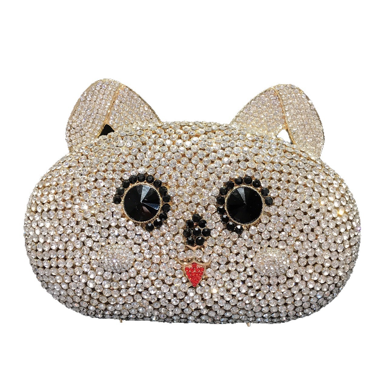 * nuevo animal conejo bolsas de cena de diamantes bolsas de metal hueco bolsas de mujer bolsas de mano europeas y americanas bolsas de conejo