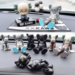 Sesame Street XX-Eye Trendy Plush Figure KA Car Ornament Instagram Car Interior Decorative Item PVC Cos Creative Dropshipping