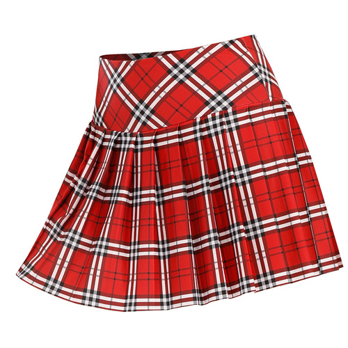 Plaid Badminton Golf Tennis Skirt Outdoor Sports Running Skirt Dance Fitness Pleated Yoga Skirt Women's Wholesale