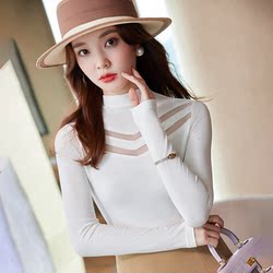 2022 autumn and winter new white knitted sweater female small suit in the top, fashion slim knitted bottoming shirt