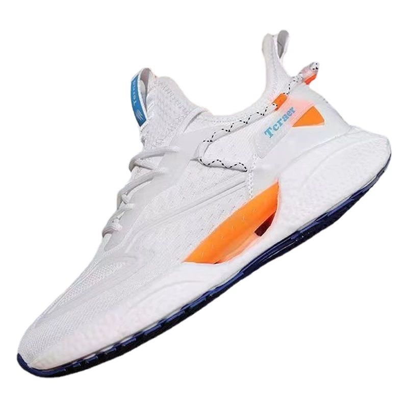 2025 новый стиль летающая спортивная мужская обувь легкая летающая вязка дышащая беговая обувь удобная амортизация мужская обувь папы оптом