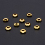 保色电镀新中式手串项链定位隔片DIY合金饰品配件圆孔光面垫片