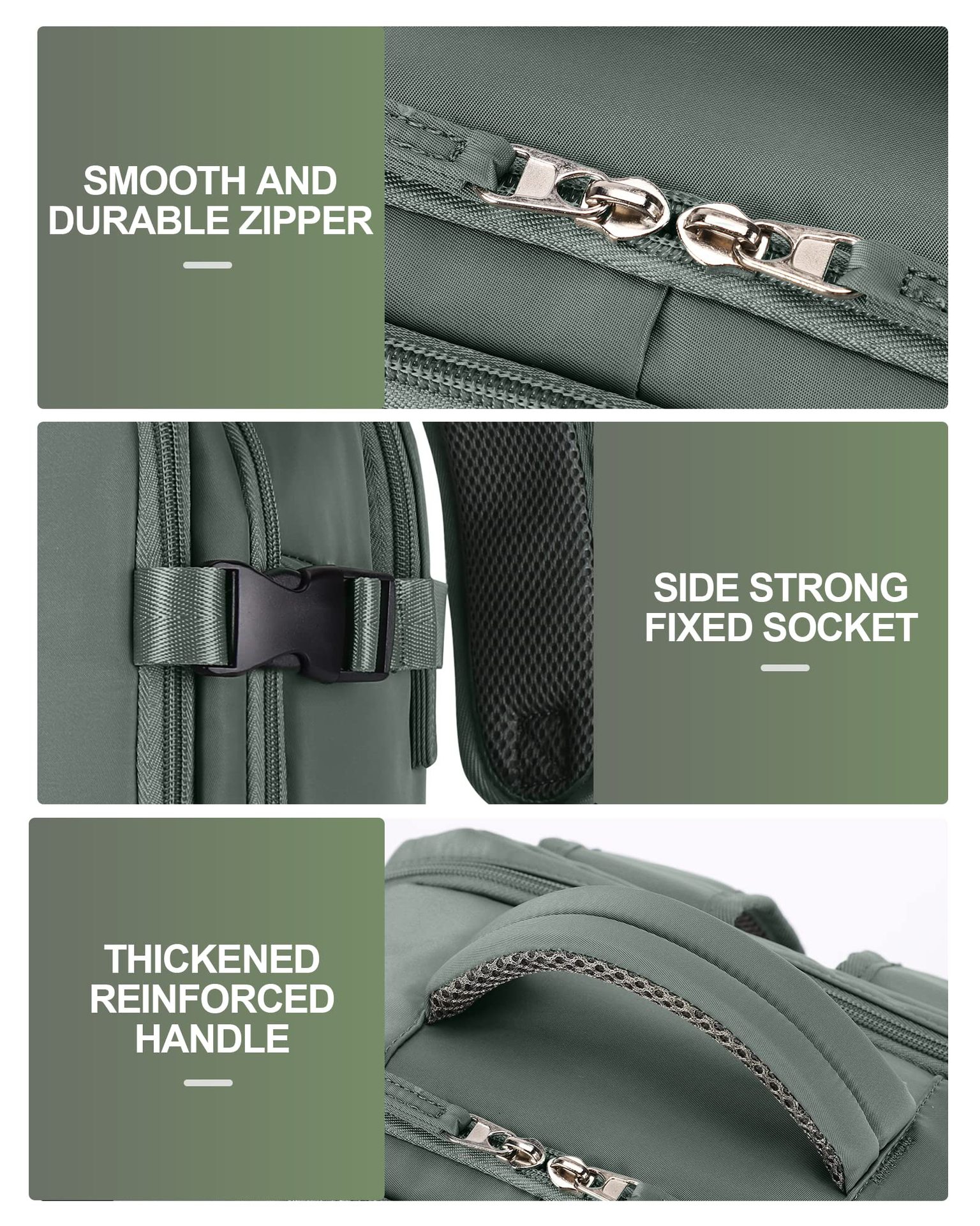 1875g Weight Nylon Lining Material Zipper Closure Type Double Shoulder Straps Strap Type Functional Backpack Bags Type Travel, Daily Occasion Nylon Material Women's Backpack Backpack Solid Color Pattern All Seasons Season Unisex Gender Streetwear Style Square Shape Solid Color Travel Daily Women's Backpack 53