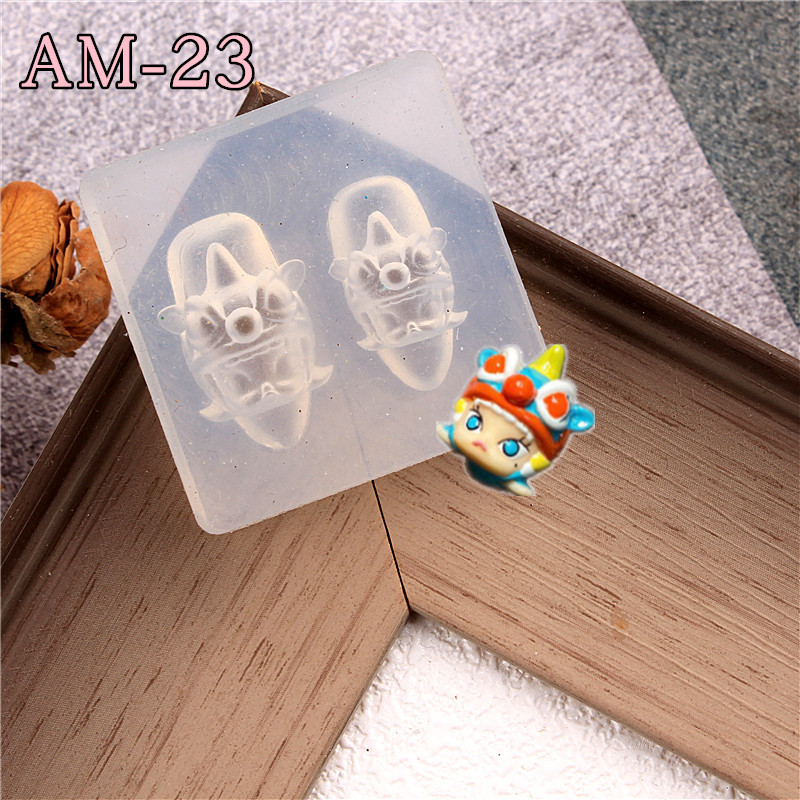 Serpiente de dragón uñas moldes de silicona congelado simple arco mariposa nacional de moda dragón bebé león despierto adornos de uñas abrasivos