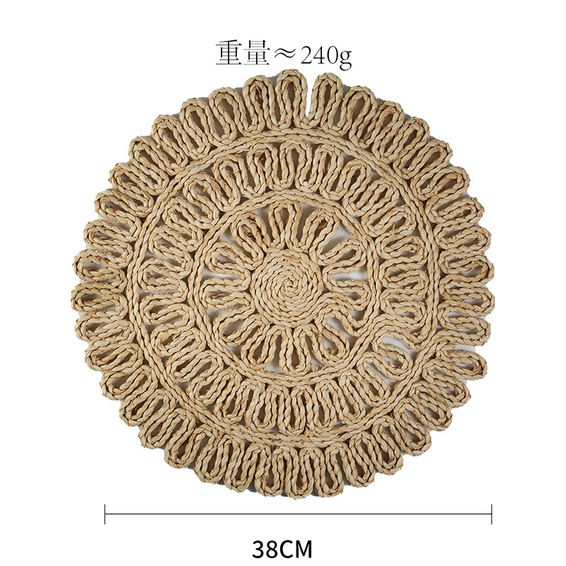 Comercio electrónico transfronterizo exclusivo para colchones aislantes de color natural japonés almohadillas de yute ecológicas almohadillas de maíz almohadillas de tazón de cuero almohadillas de agua