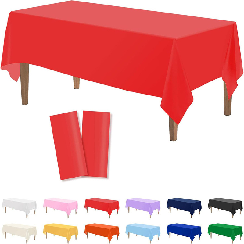 Disposable Plain Peva Material Thickeneded and Enlarged Tablecloth 137*183cm Pure Color Tablecloth Party Decoration Single Color Disposable Plain Peva Material Thickeneded and Enlarged Tablecloth 137*183cm Pure Color Tablecloth Party Decoration Single Color